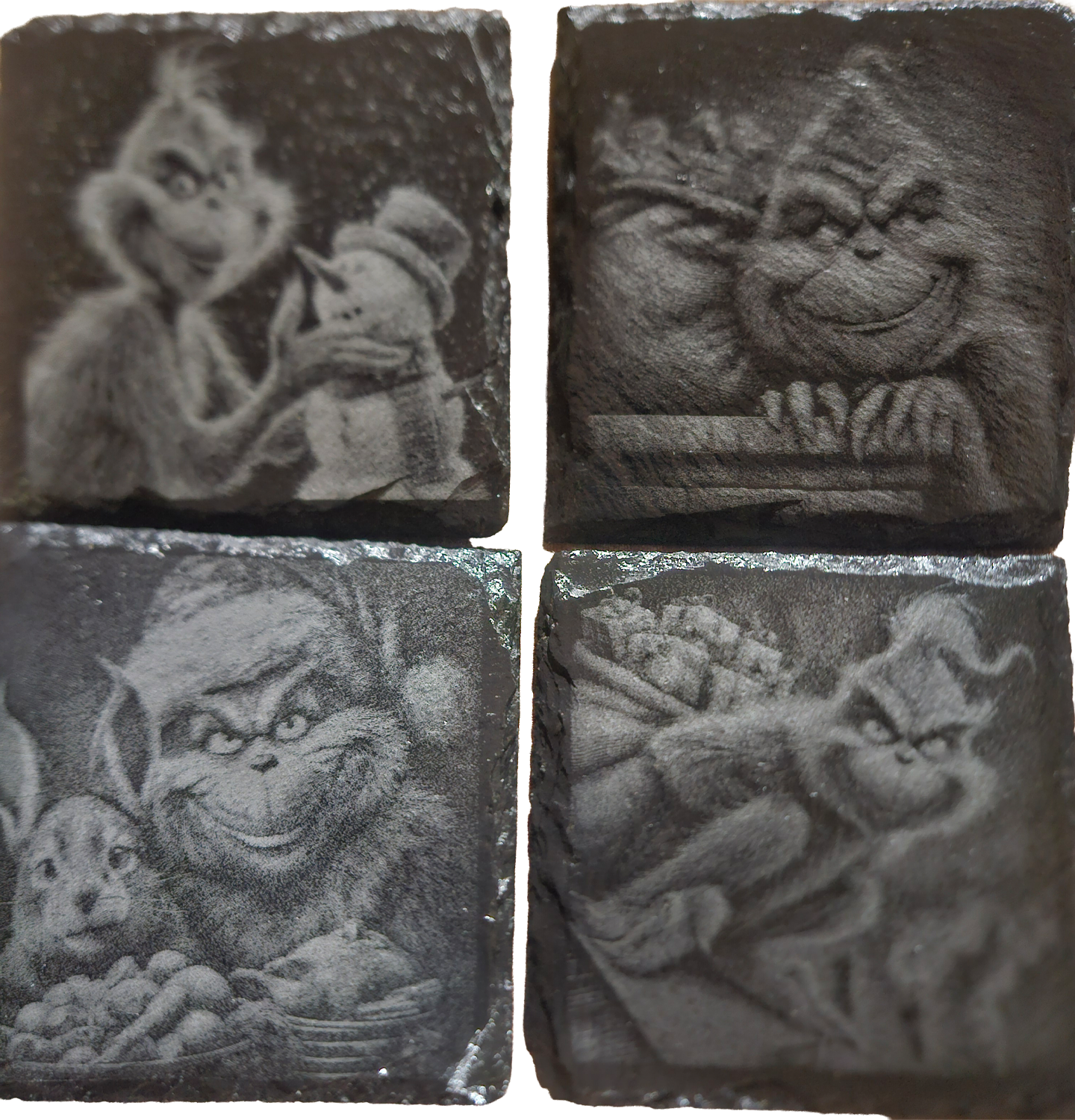 Grinch Set 1 Slate Coaster