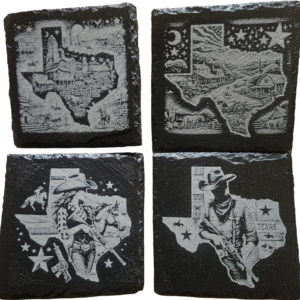 Texas Set 1 Slate Coasters